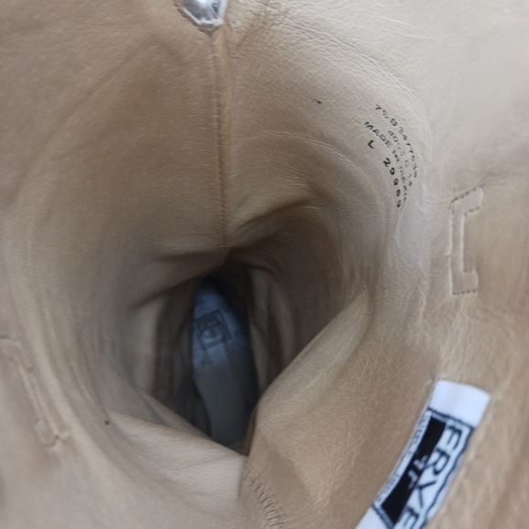 Frye Brown Taupe Leather Riding Boots - Picture 9 of 14